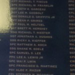 Brett's name on a list of the fallen in the Rayburn House Office Building here in Washington, D.C.  Sorry for the picture quality.