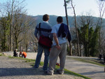 Hersh with his hand on his booty overlooking Freiberg