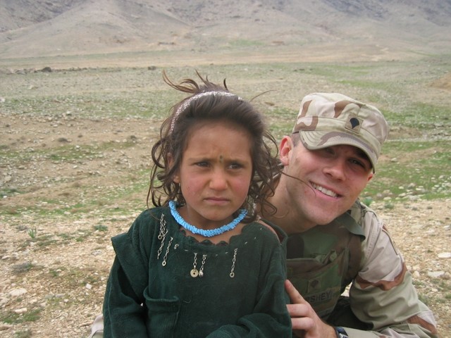 Hersh on March 20th with a little Afghan girl